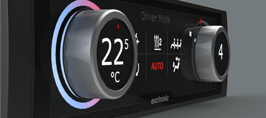 Konzept Klimabedienteil